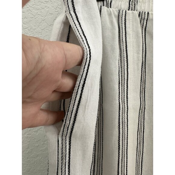 Royalty For Me Womens Pants L Wide Leg Slit Elastic Waist Boho Beach Resortwear - Picture 3 of 13